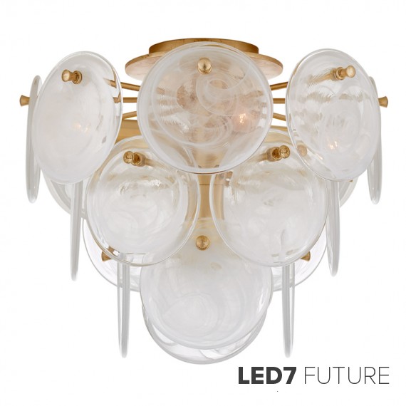 Loft Industry Modern - Shine Discs Chandelier V3  Top